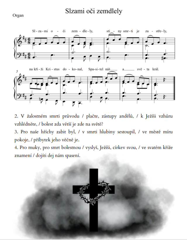 Postní písně - Průvod varhan