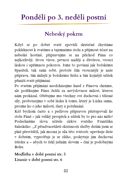 Průvodce postní dobou