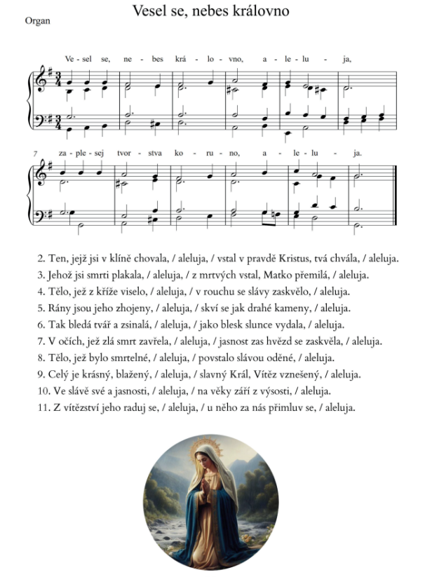 Velikonoční písně - Průvod varhan