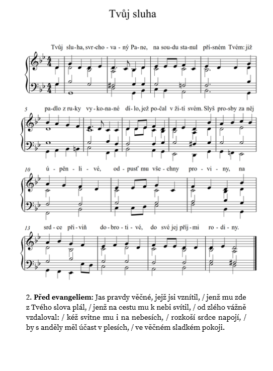 Pohřební zpěvy s varhanním doprovodem